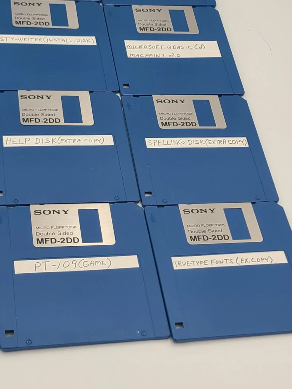 Lot of 22 Sony 3.5” Floppy Micro Floppydisk Double Sided 6 MFD-2HD 16 MFD-2DD